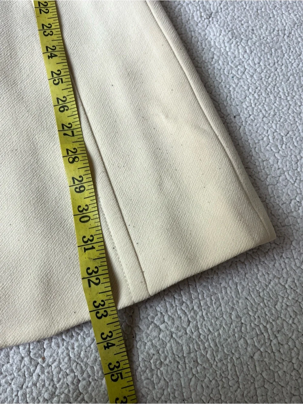 J. CREW THE LADY DAY COAT CREAM DOUBLE CLOTH WOOL BLEND COAT WOMENS 0 - Picture 6 of 6